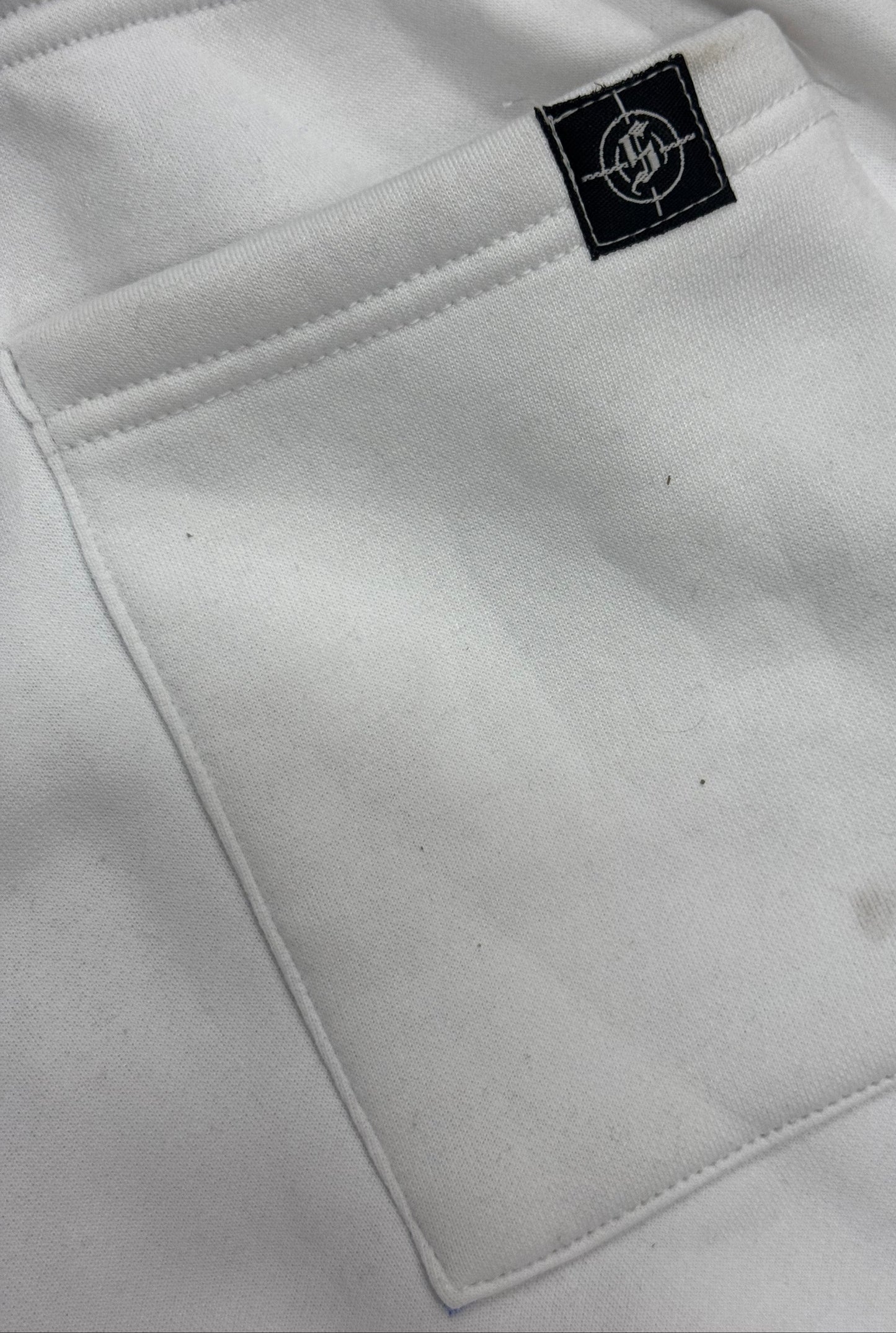 S.O.S Rhinestone Pants (White)