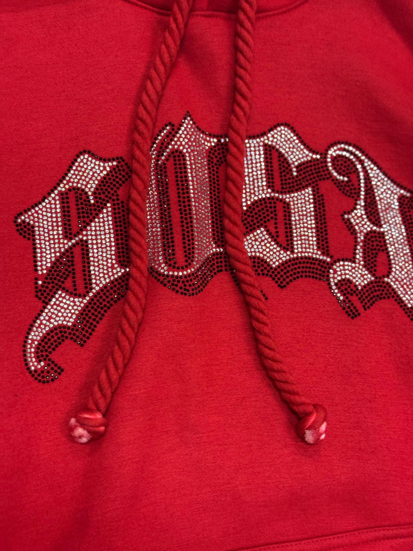 S.O.S Rhinestone Tracksuit (Red)