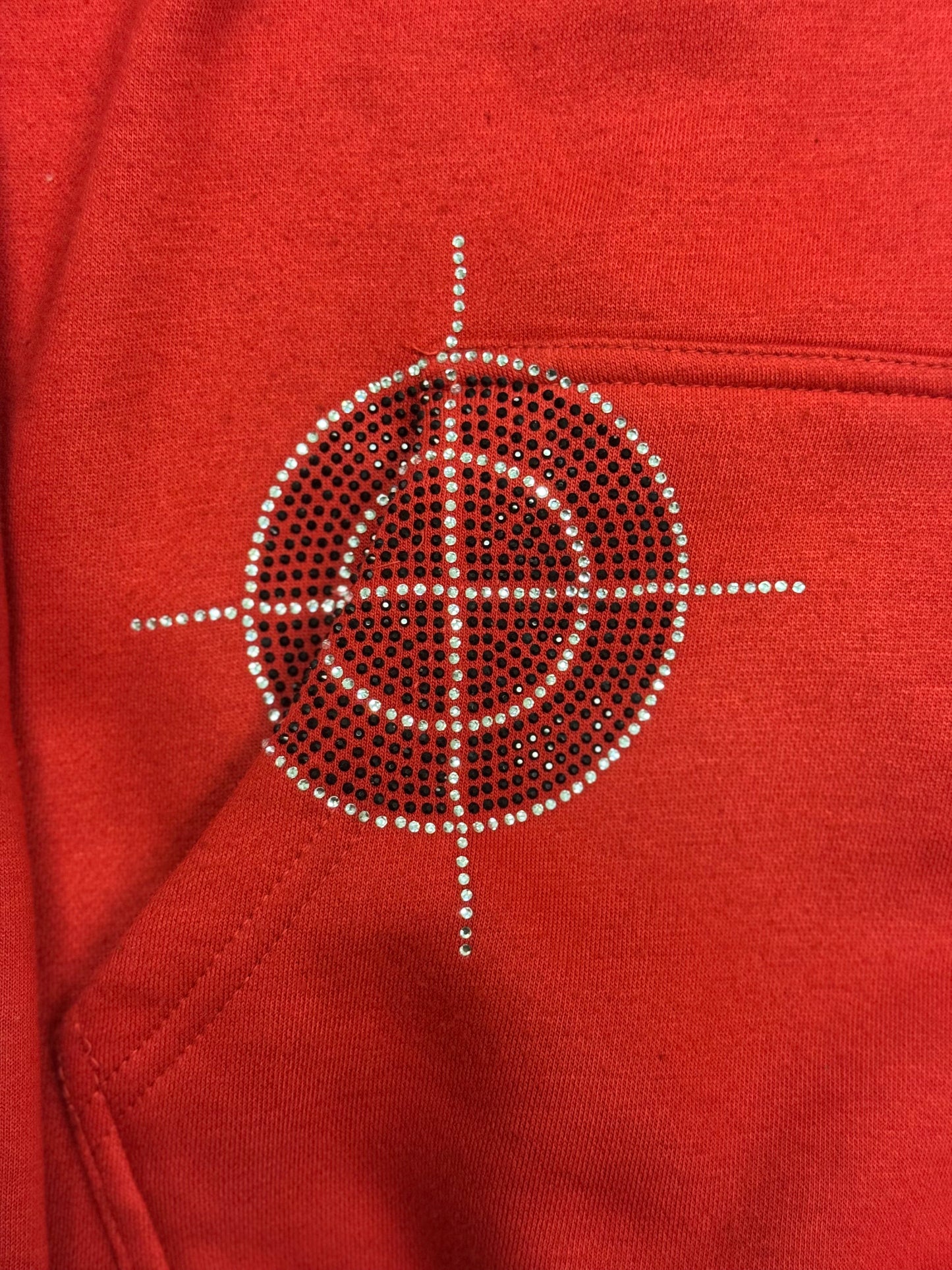 S.O.S Rhinestone Tracksuit (Red)