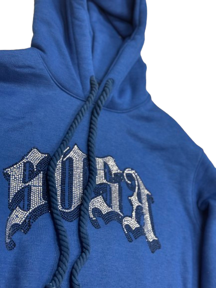 S.O.S Rhinestone Tracksuit (Blue)