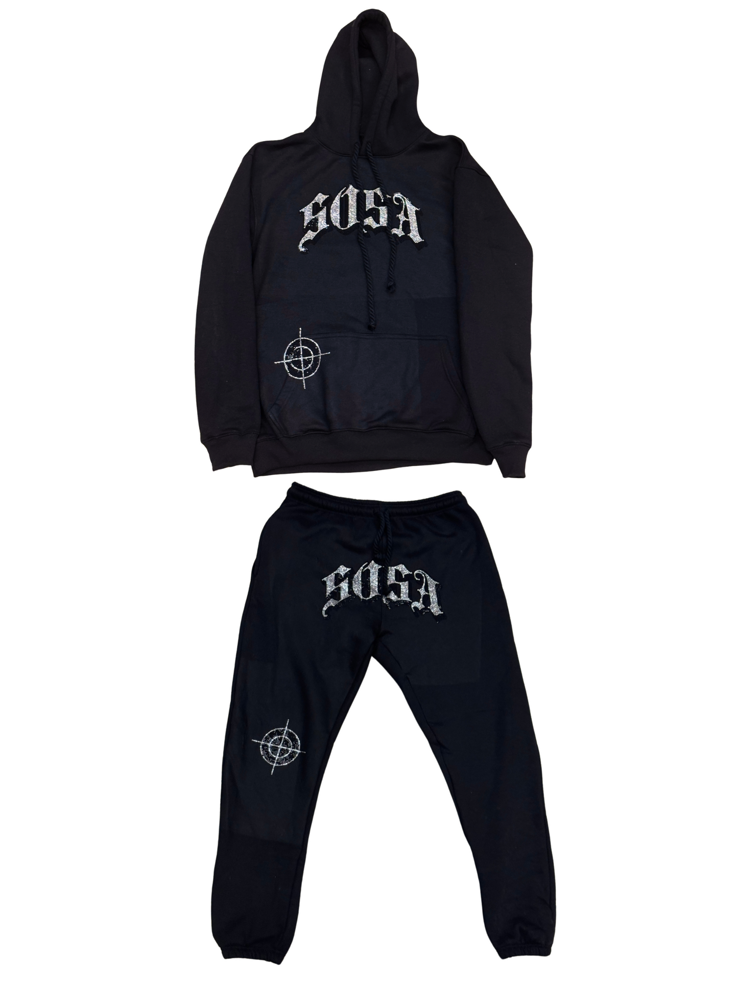 S.O.S Rhinestone Tracksuit (Black)