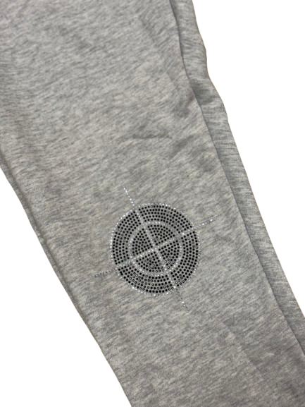 S.O.S Rhinestone Pants (Gray)
