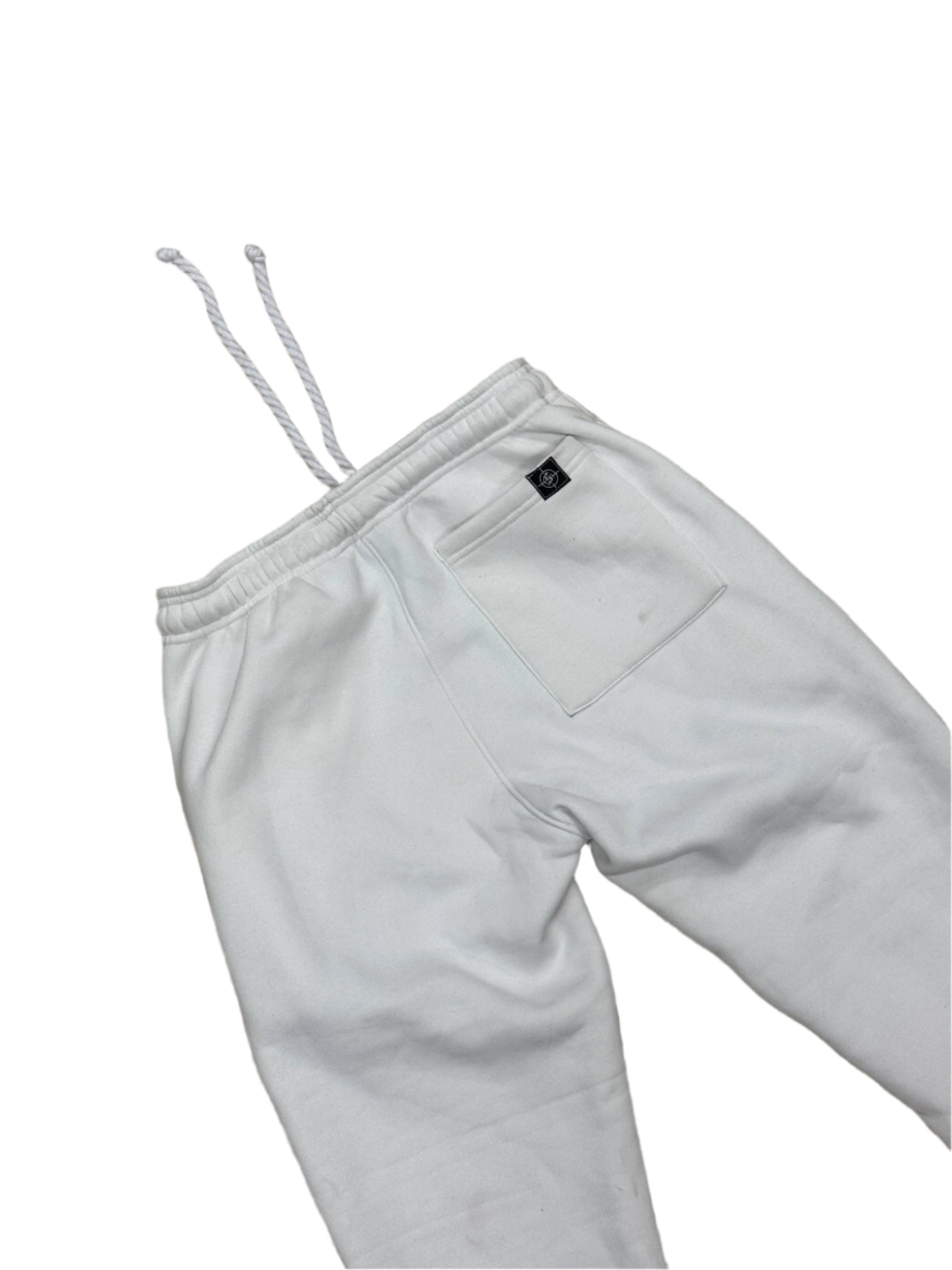 S.O.S Rhinestone Pants (White)