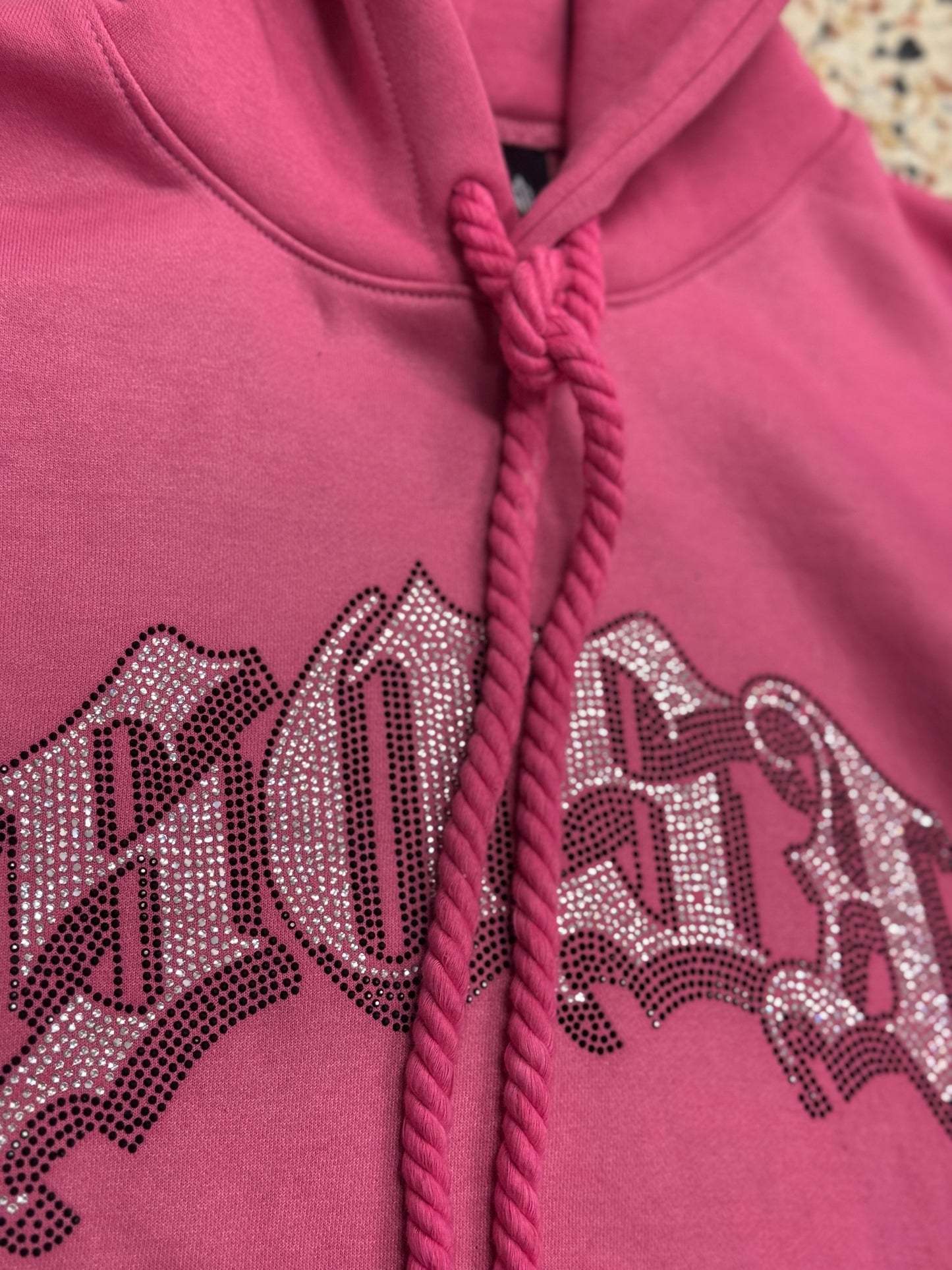 S.O.S Rhinestone Tracksuit (Pink)