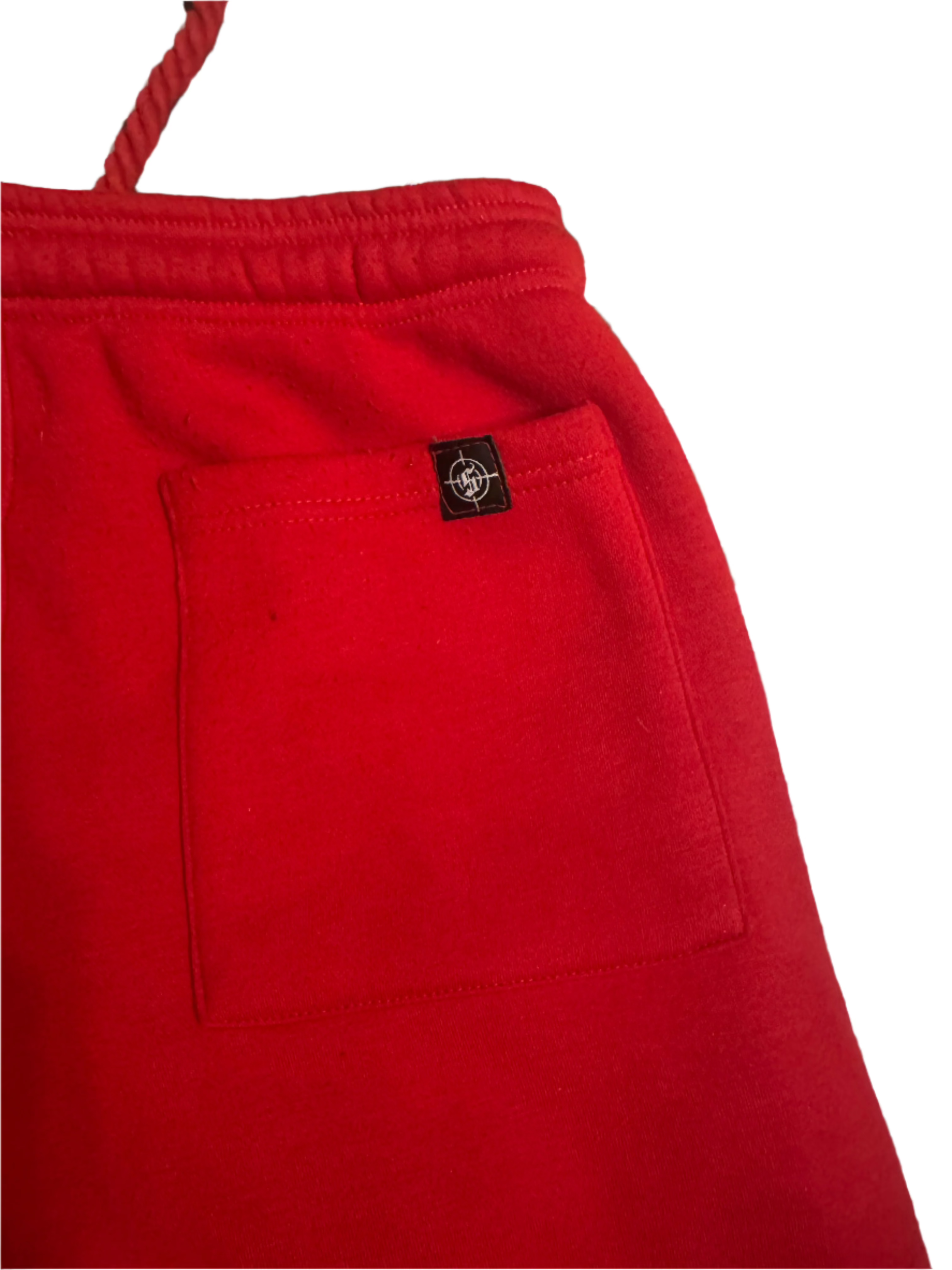 S.O.S Rhinestone Pants (Red)