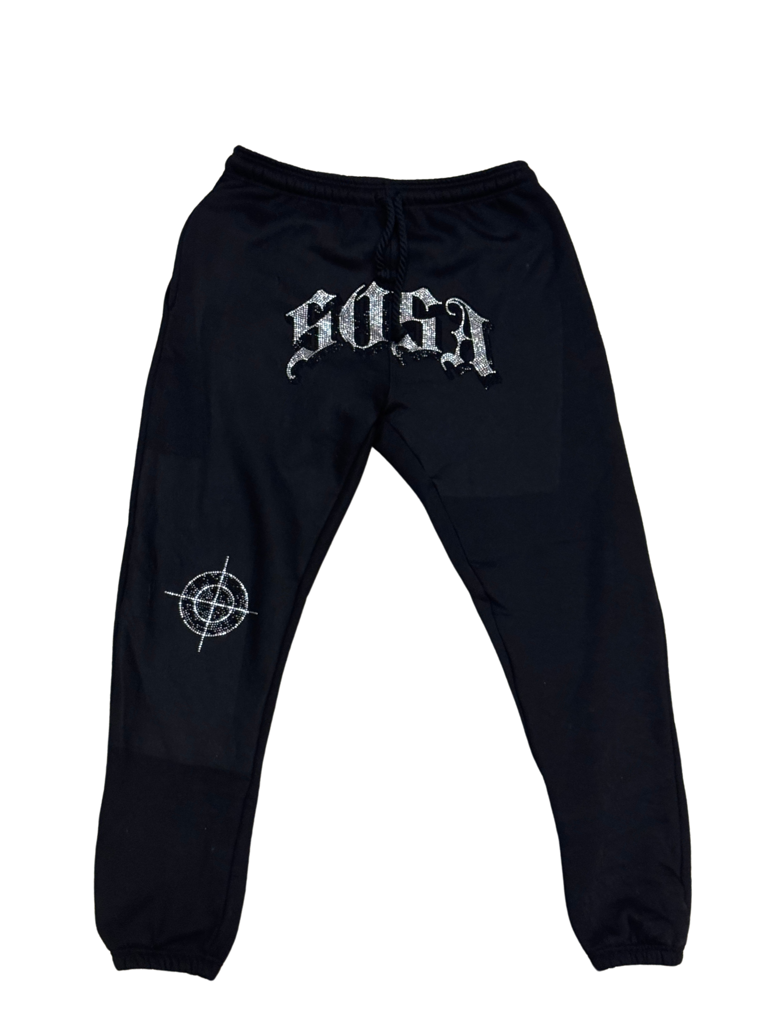 S.O.S Rhinestone Pants (Black)