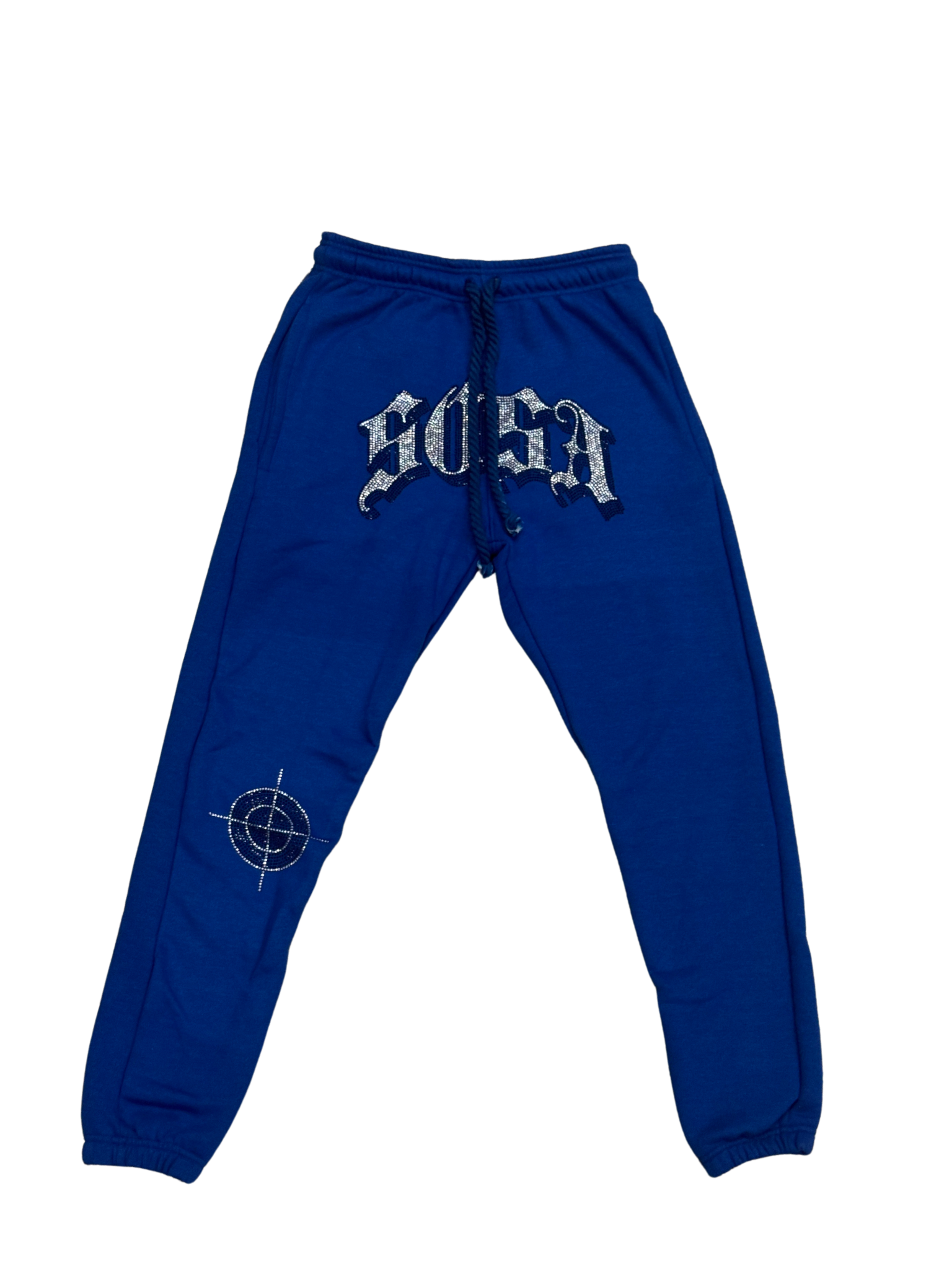 S.O.S Rhinestone Pants (Blue)